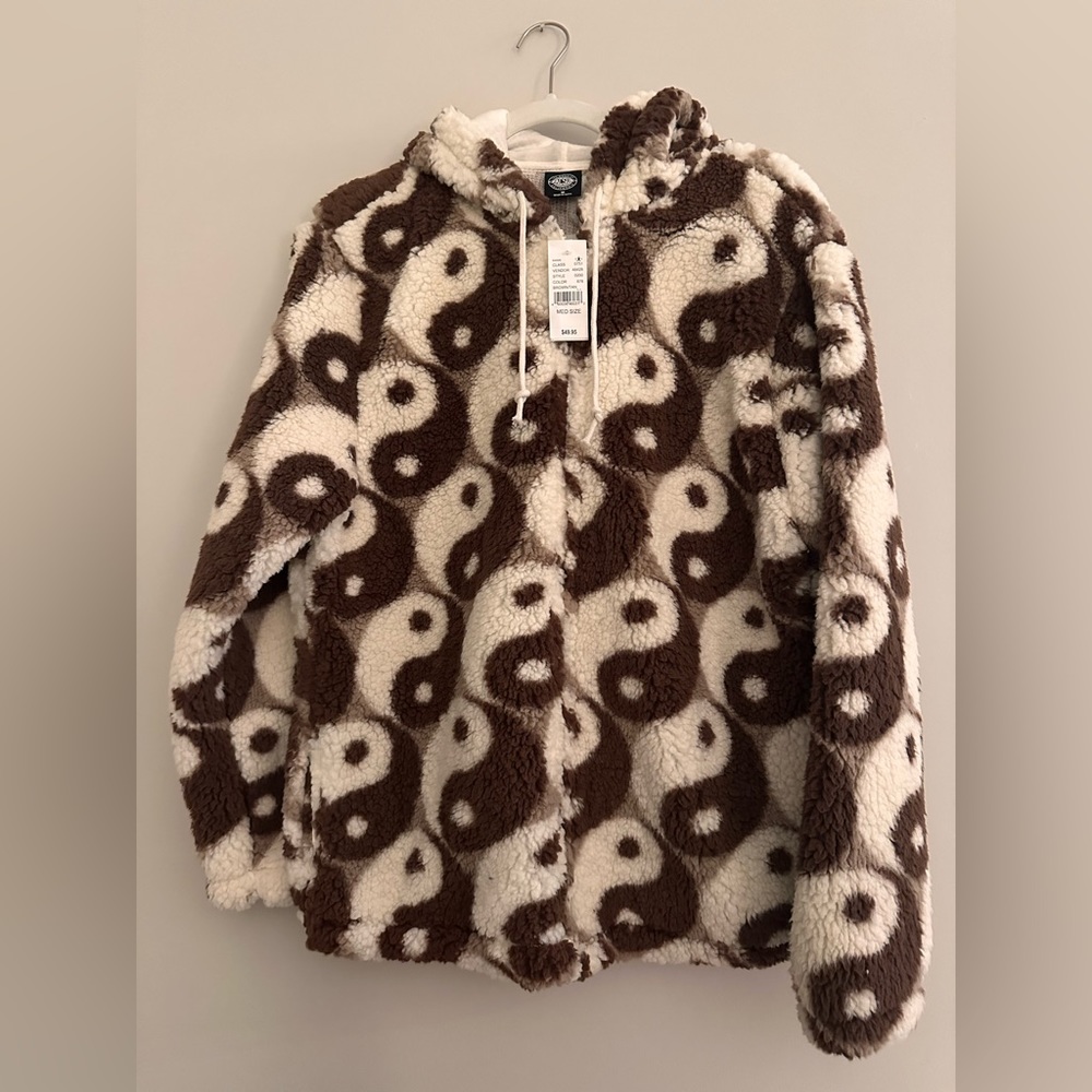 NWT PacSun Sherpa Yin Yang Jacket